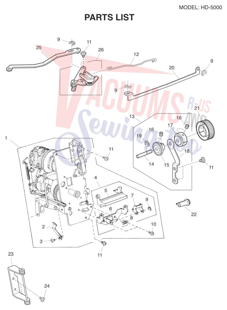 Janome HD5000 schematic page 12 preview