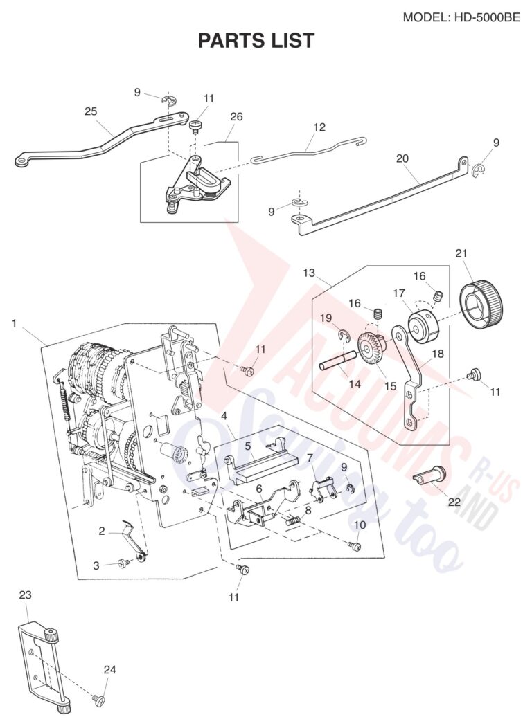 Janome HD5000BE schematic page 12 preview