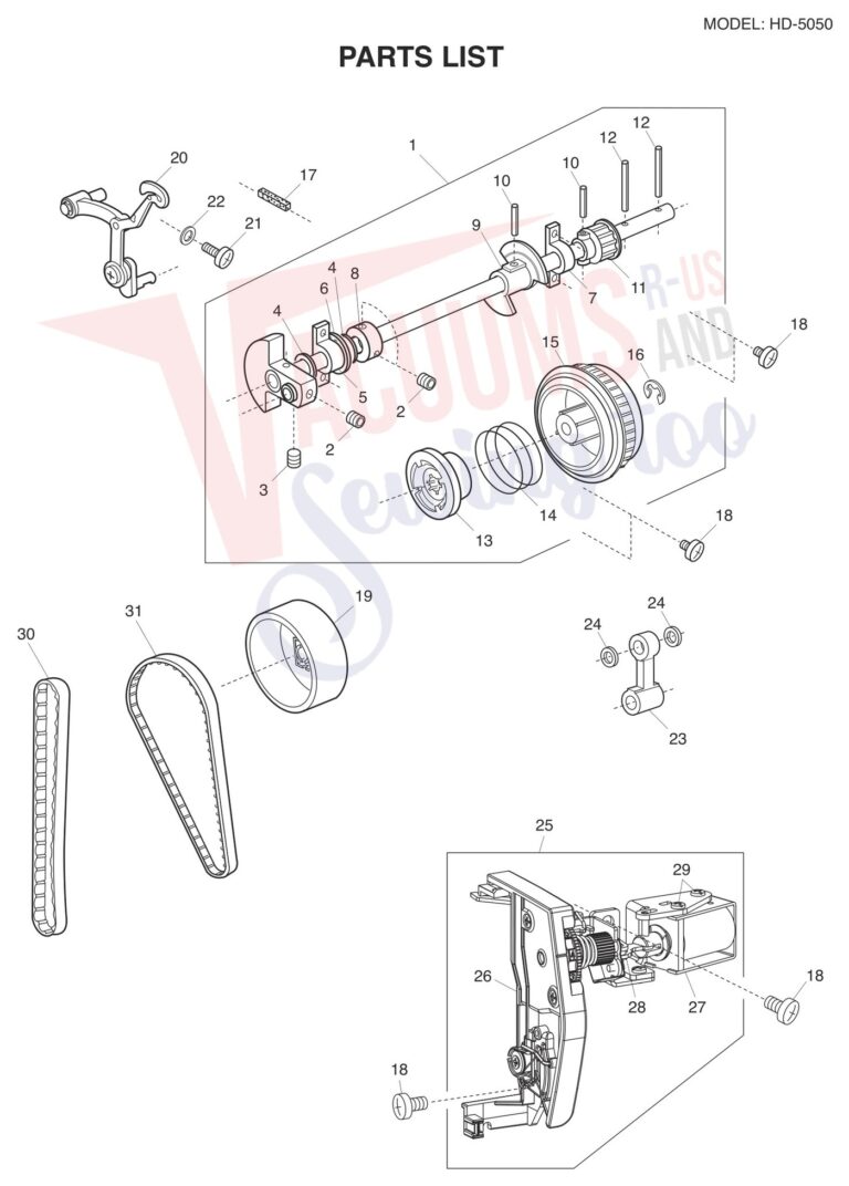 Janome HD5050 schematic page 1 preview