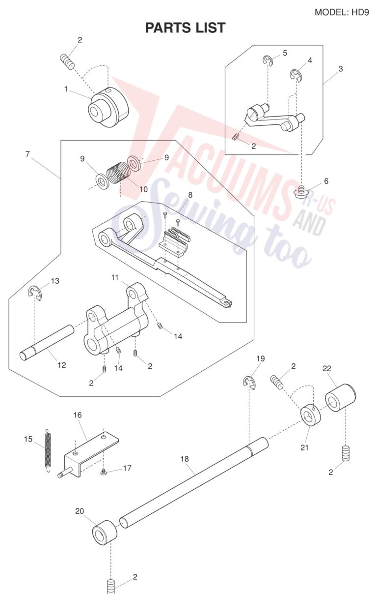Janome HD9 schematic page 11 preview