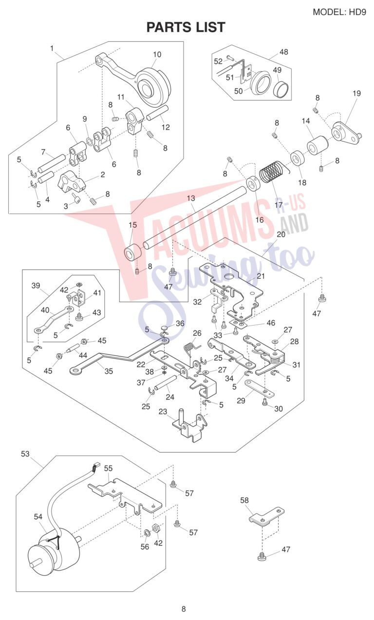 Janome HD9 schematic page 12 preview