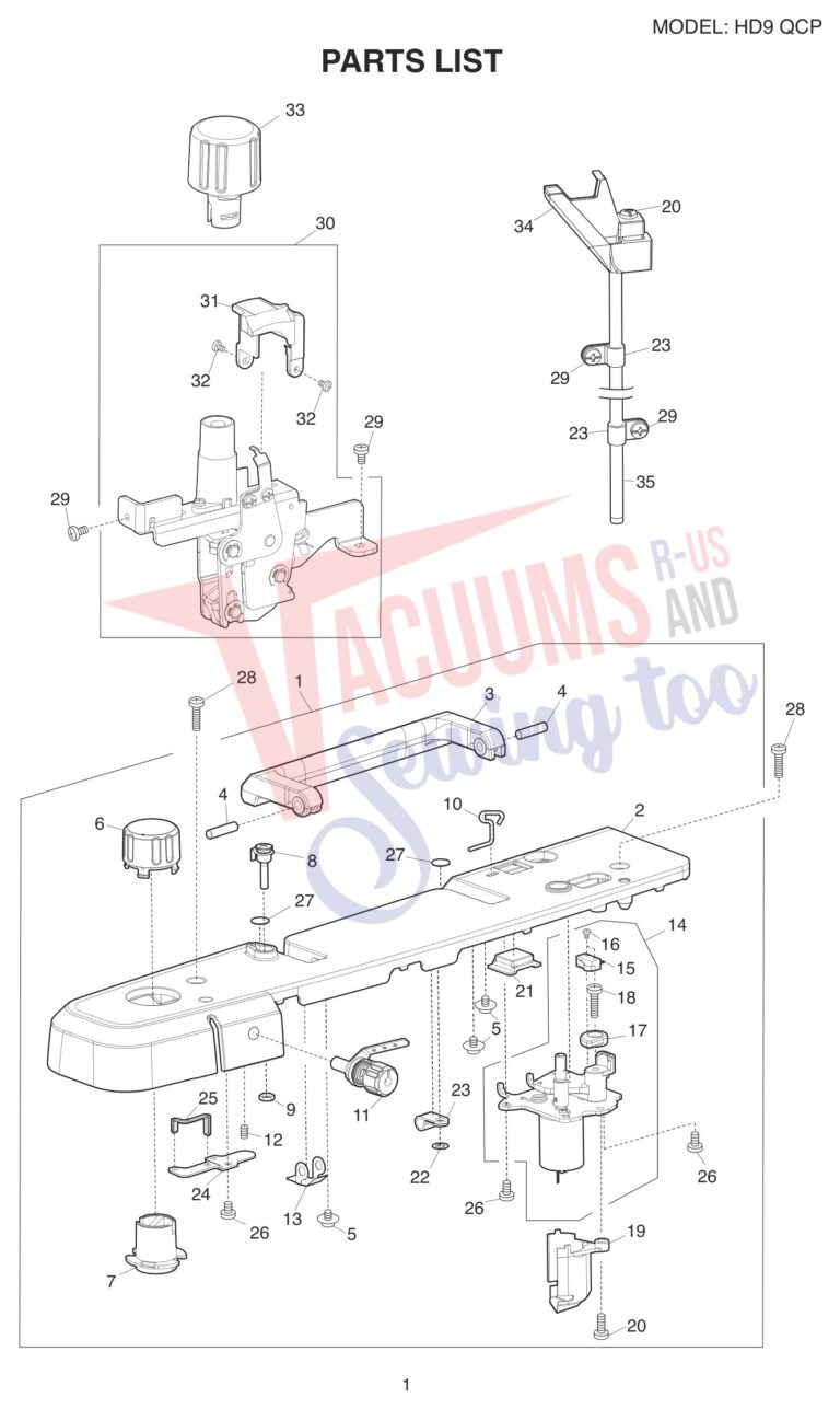 Janome HD9QCP schematic page 1 preview