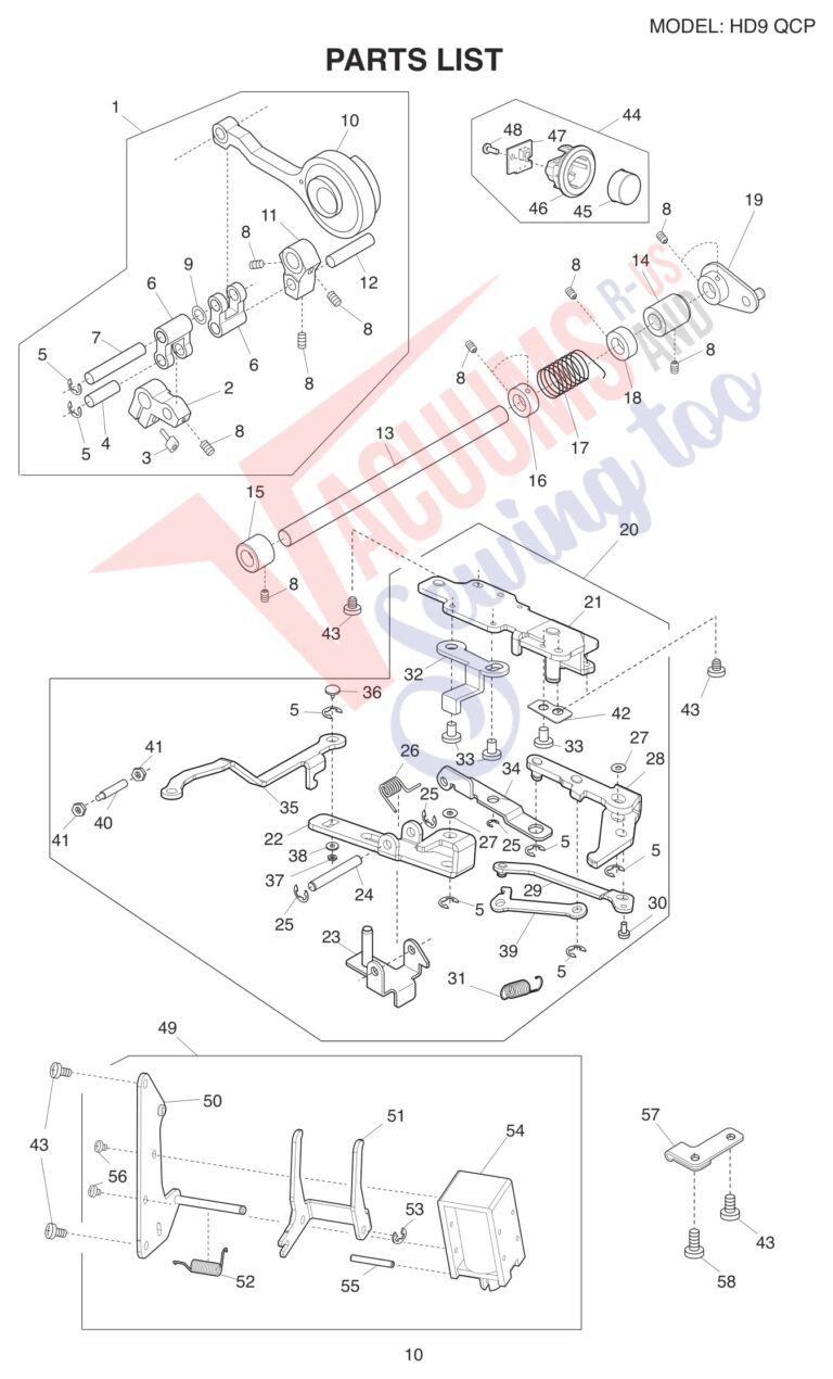Janome HD9QCP schematic page 2 preview