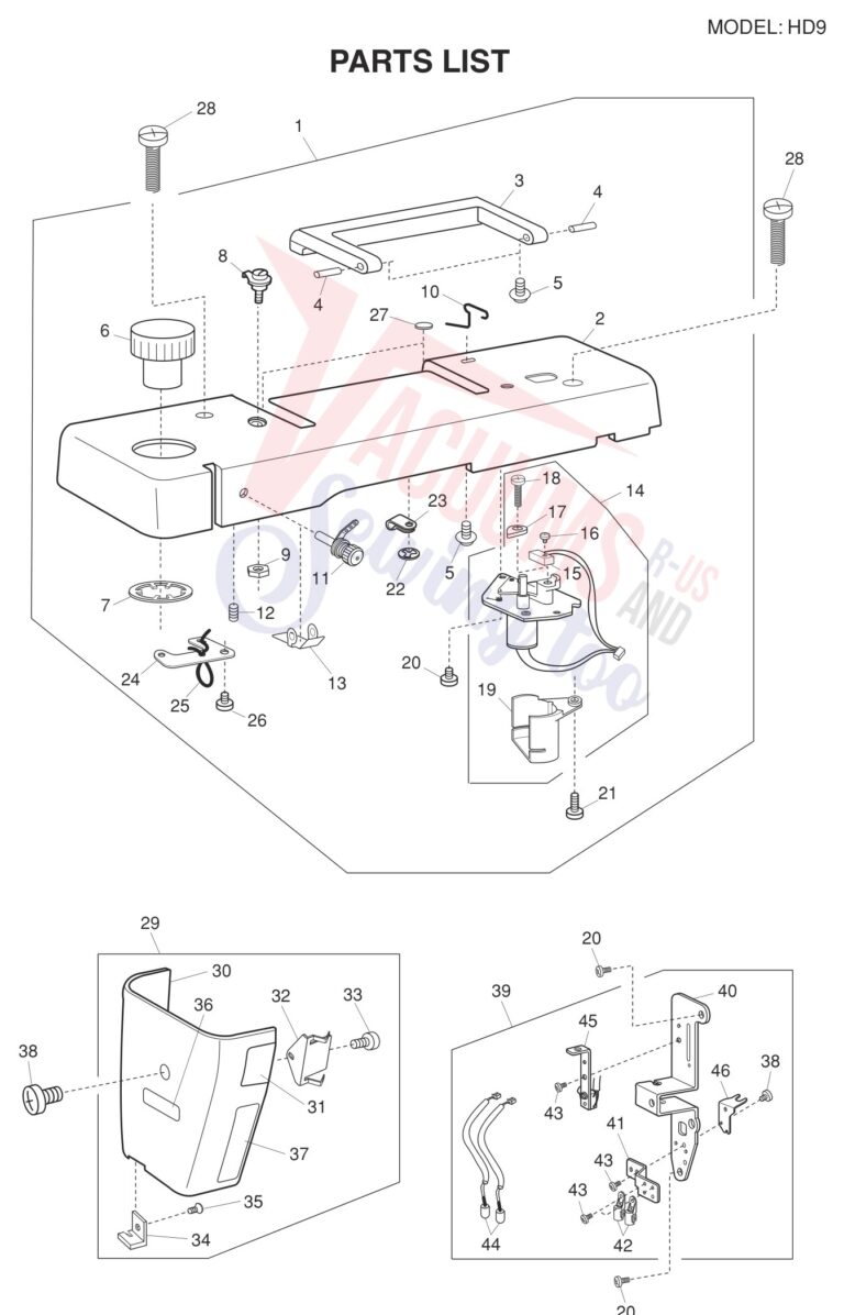 Janome HD9 V2 schematic page 1 preview