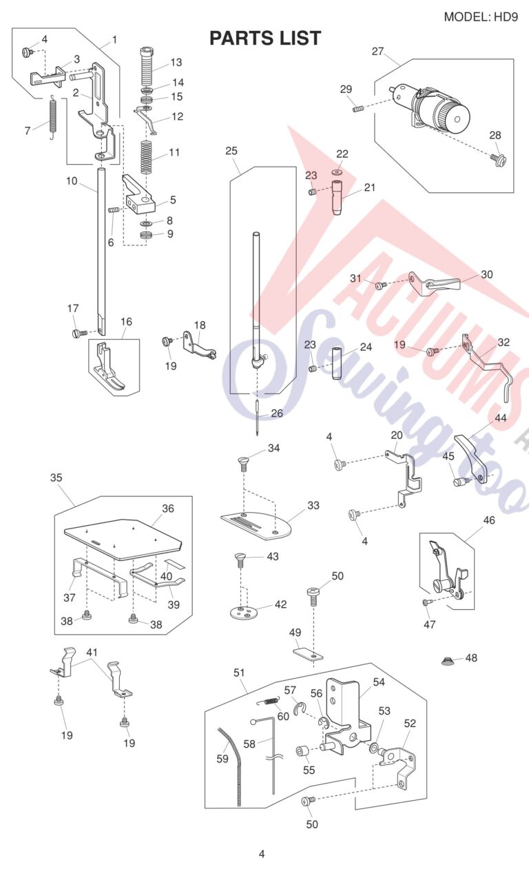 Janome HD9 V2 schematic page 5 preview