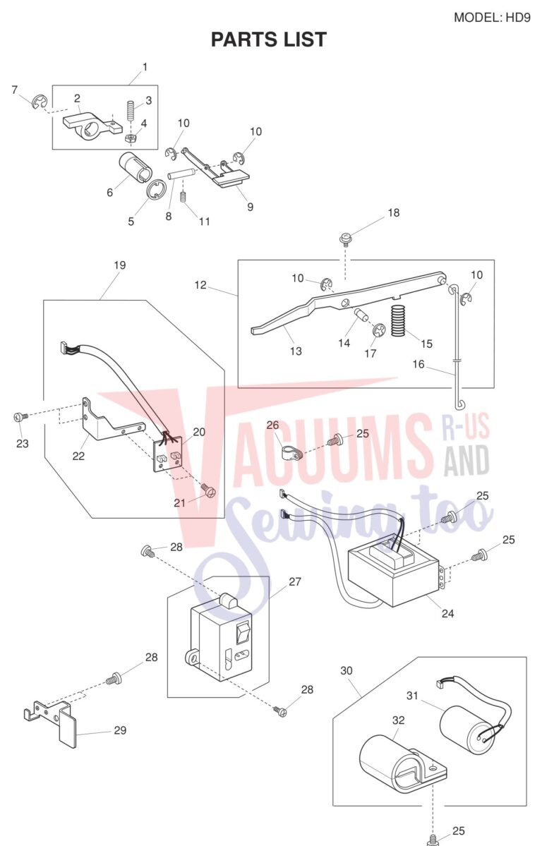 Janome HD9 V2 schematic page 10 preview