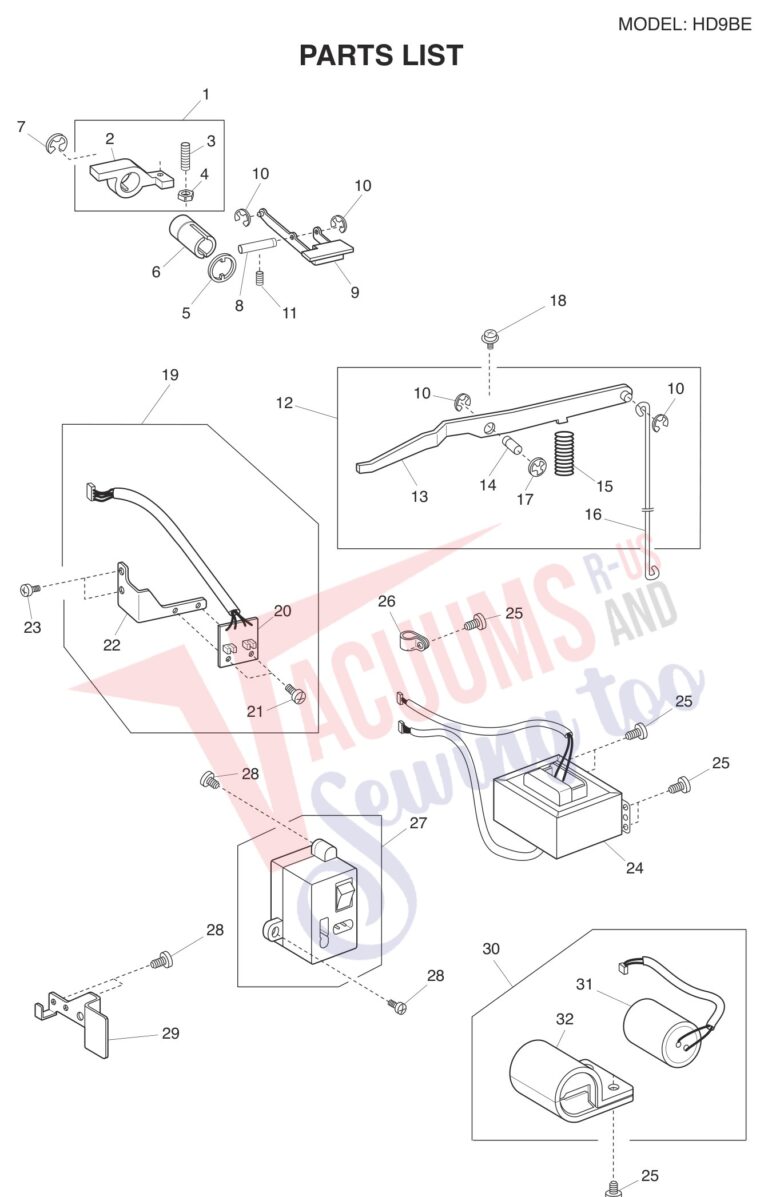 Janome HD9V2BE schematic page 10 preview