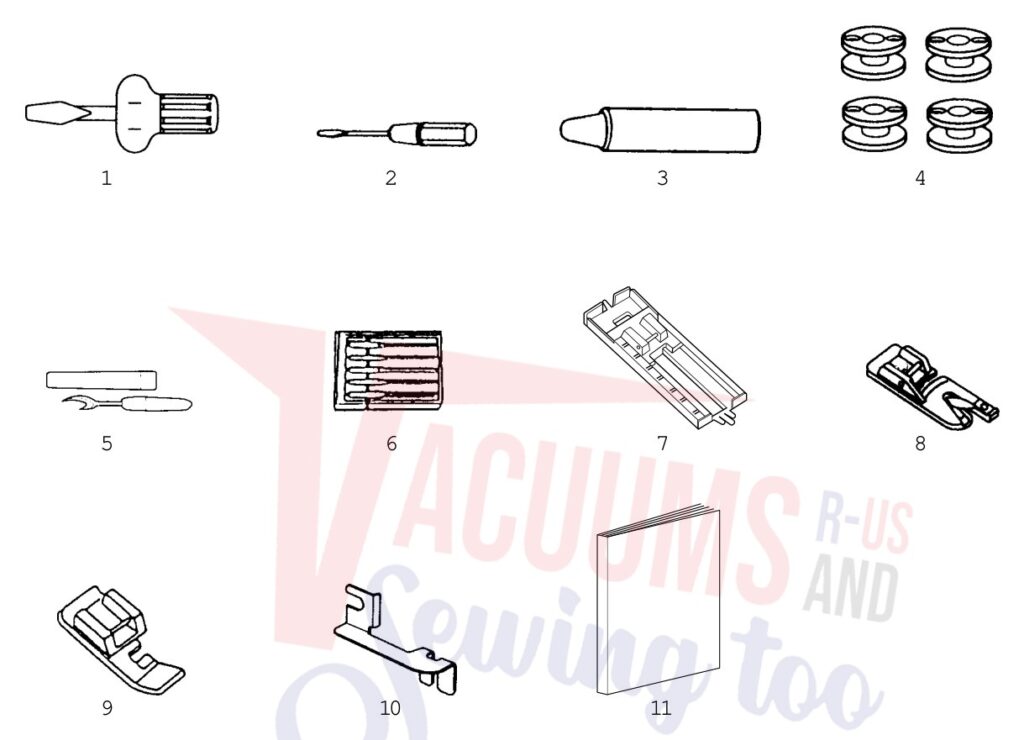 Janome HF1012 exploded schematic diagram (page 2)
