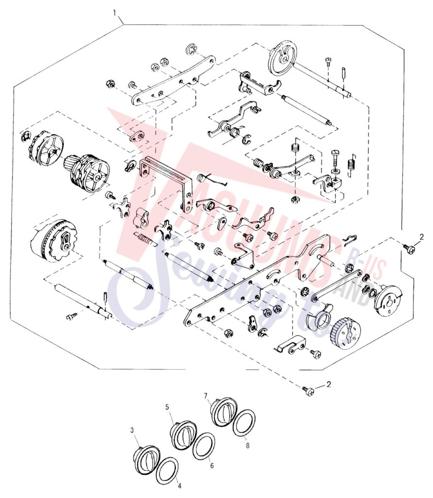 Janome HF2022 exploded schematic diagram (page 6)