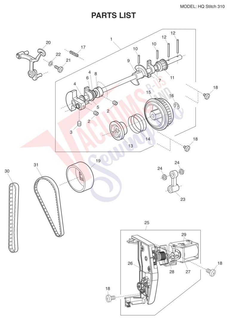 Janome HQ310 schematic page 1 preview