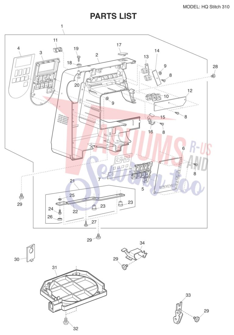 Janome HQ310 schematic page 6 preview