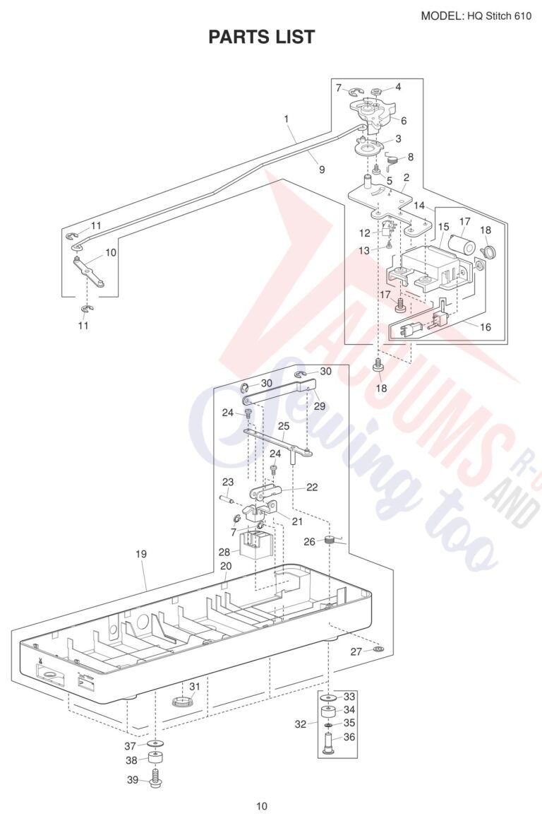 Janome HQ610 schematic page 2 preview