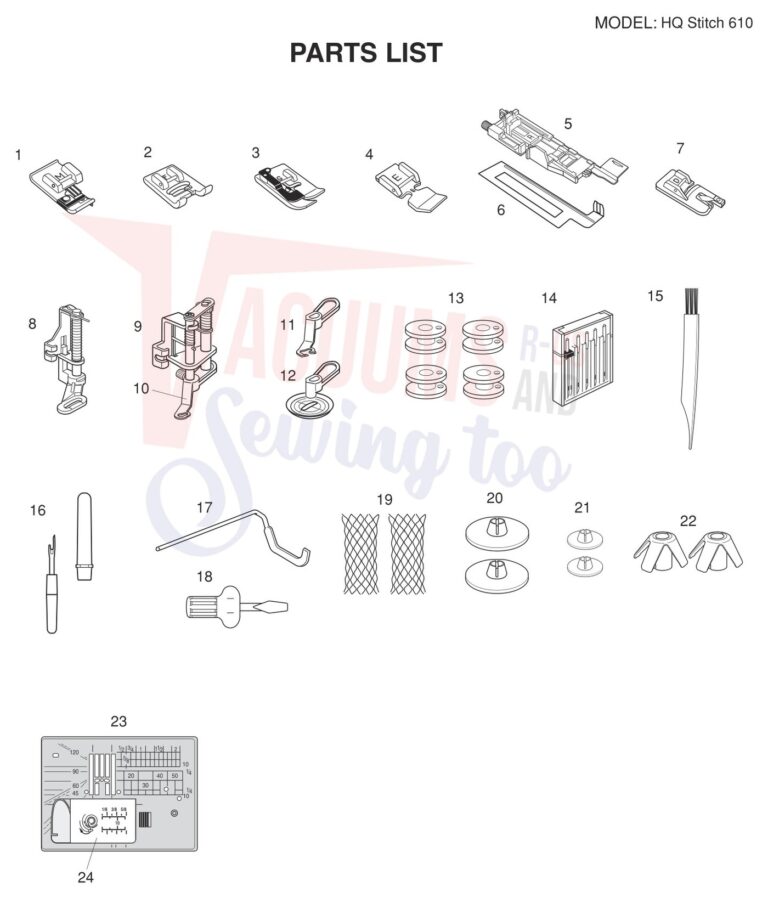 Janome HQ610 schematic page 4 preview