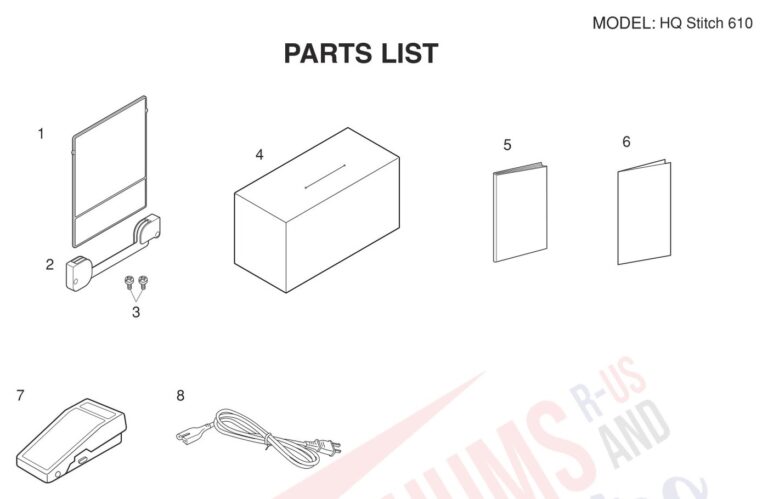Janome HQ610 schematic page 5 preview