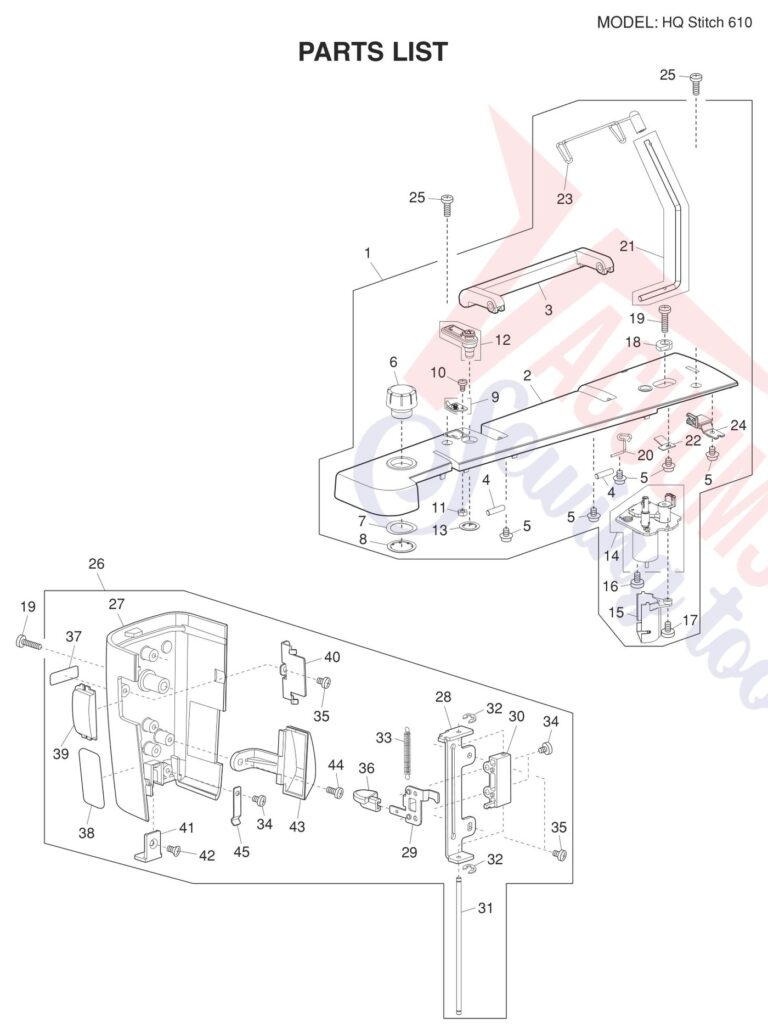 Janome HQ610 schematic page 6 preview