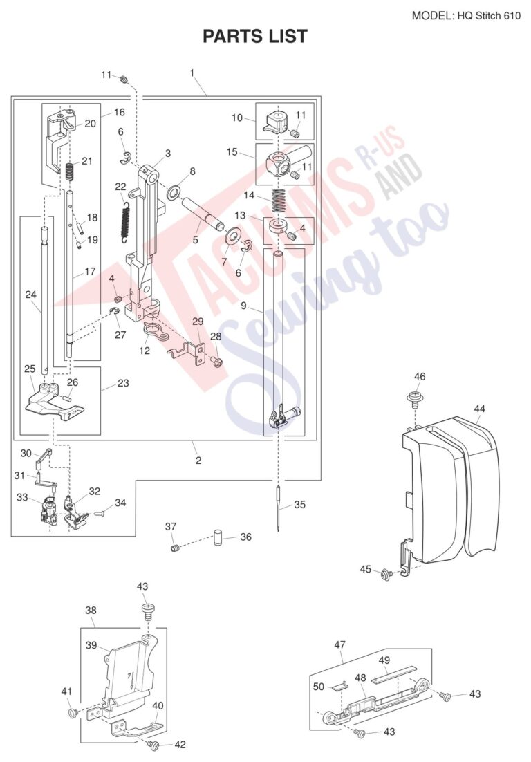 Janome HQ610 schematic page 8 preview