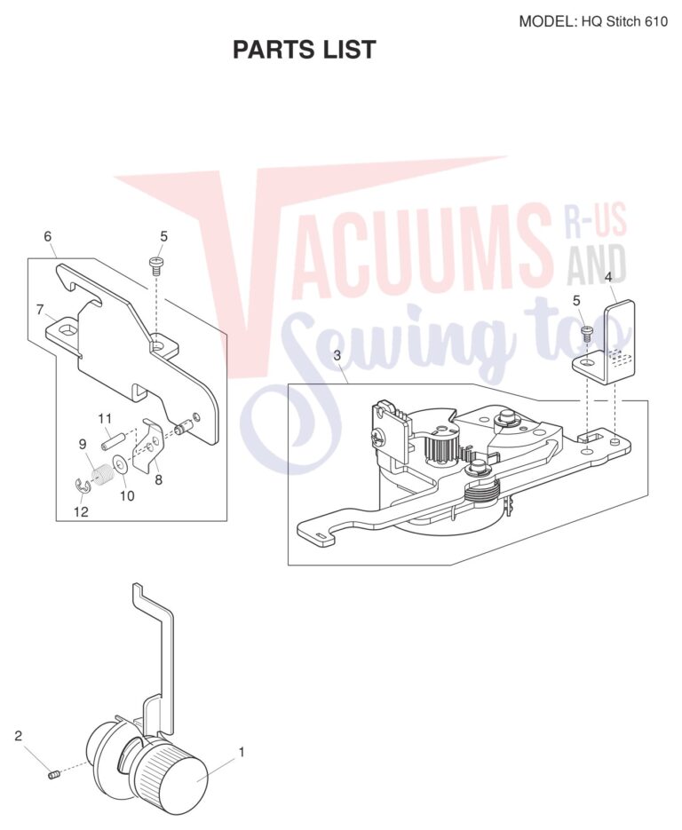Janome HQ610 schematic page 9 preview