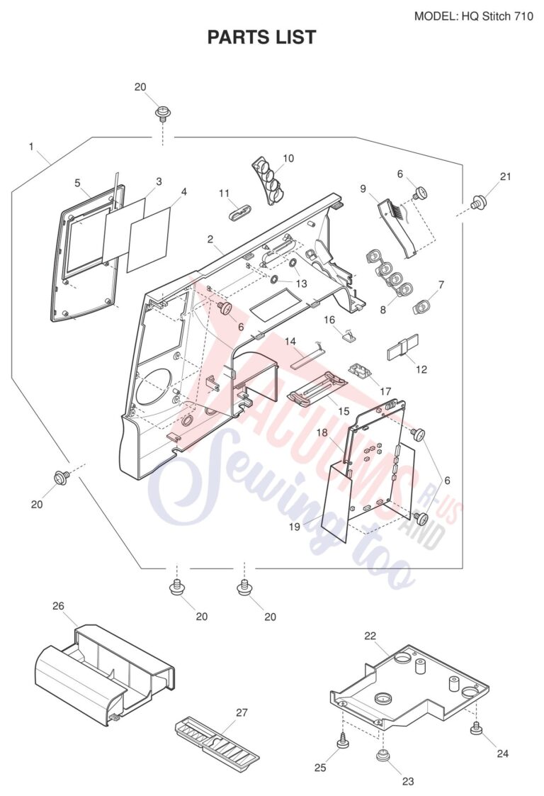 Janome HQ710 schematic page 1 preview