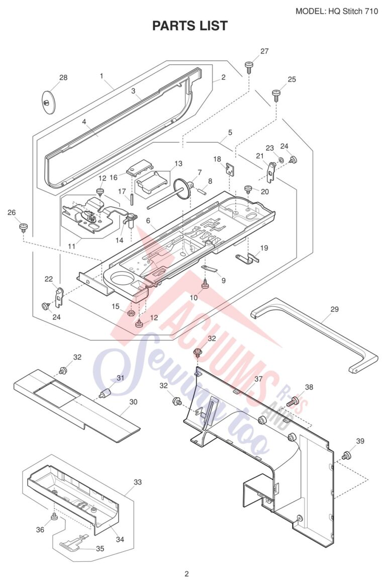Janome HQ710 schematic page 4 preview