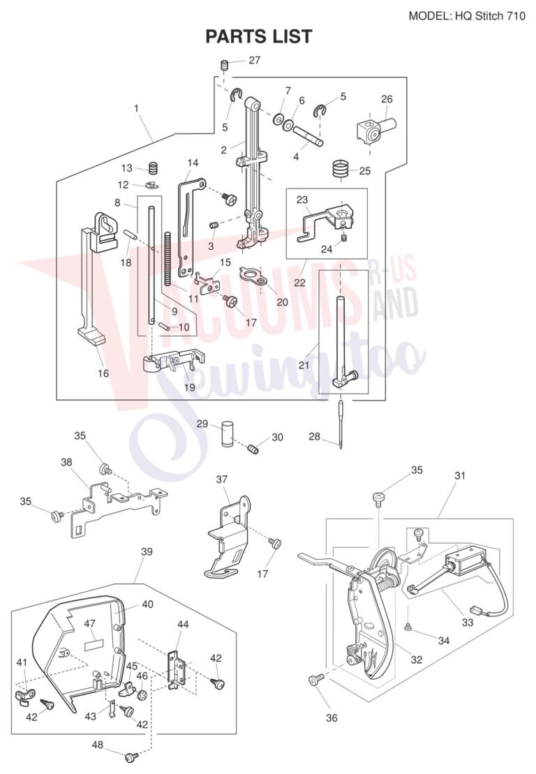 Janome HQ710 schematic page 8 preview