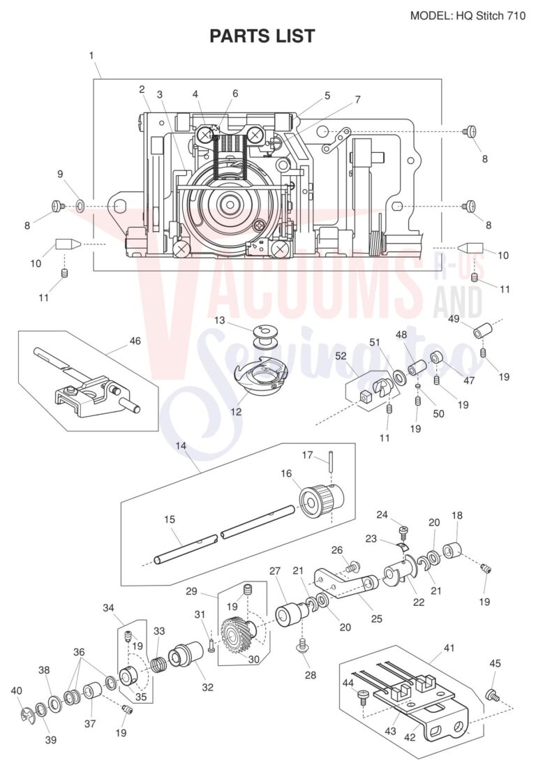 Janome HQ710 schematic page 11 preview