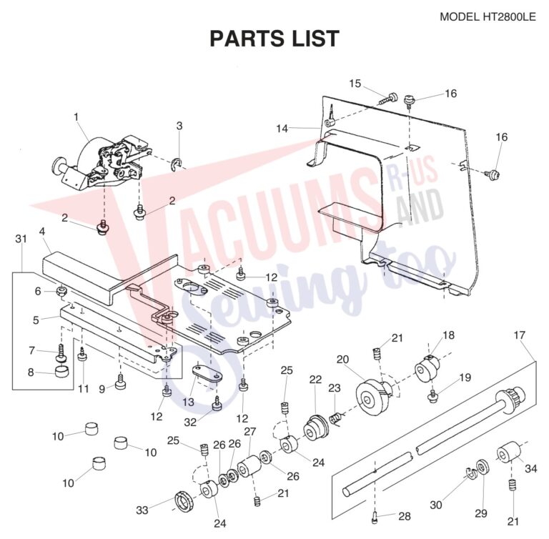 Janome HT2008 schematic page 5 preview