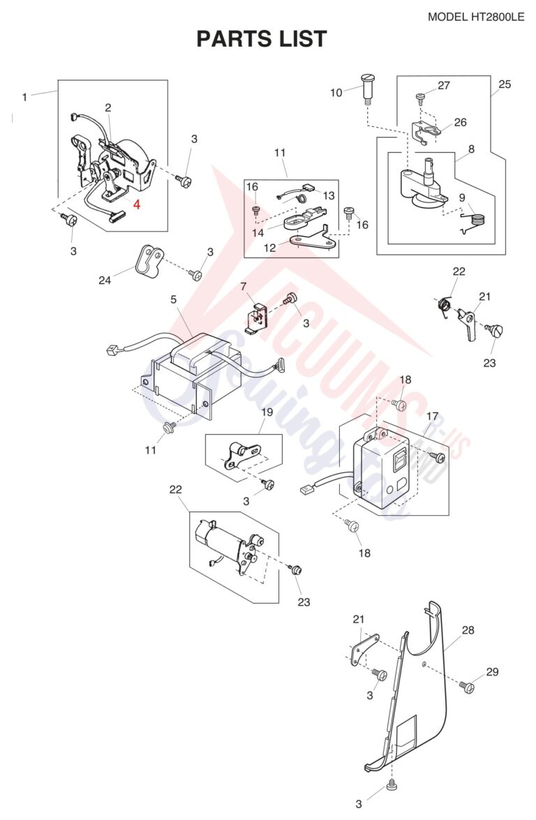 Janome HT2008 schematic page 8 preview