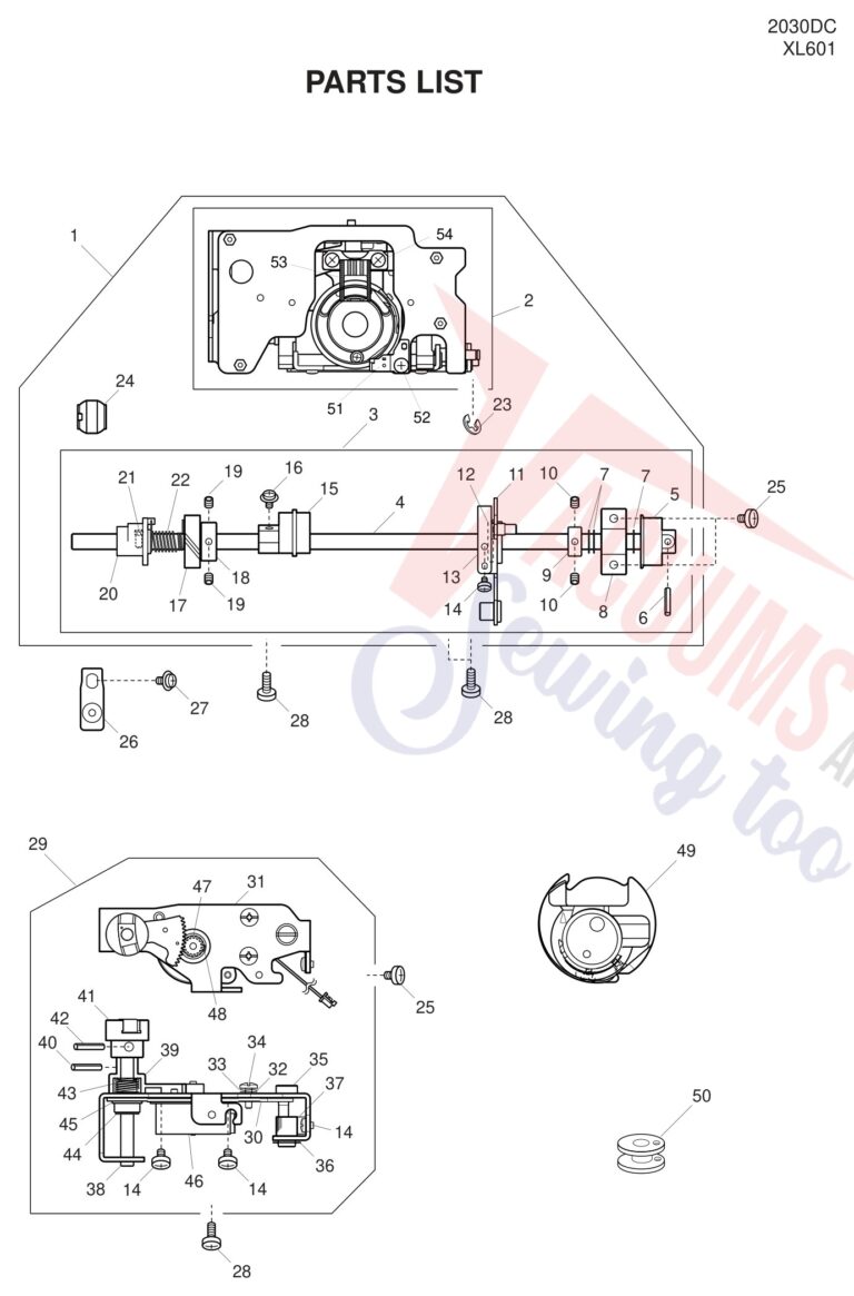 Janome JNH1860 schematic page 3 preview