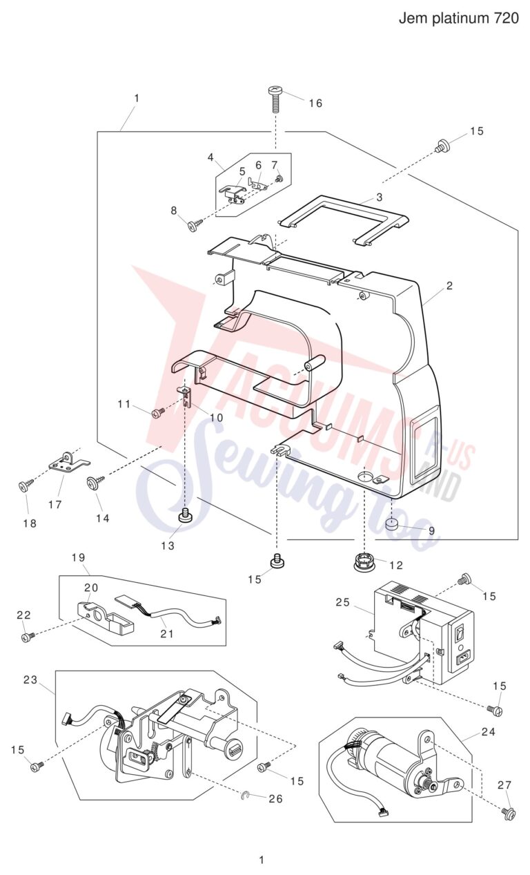 Janome JP720 schematic page 1 preview