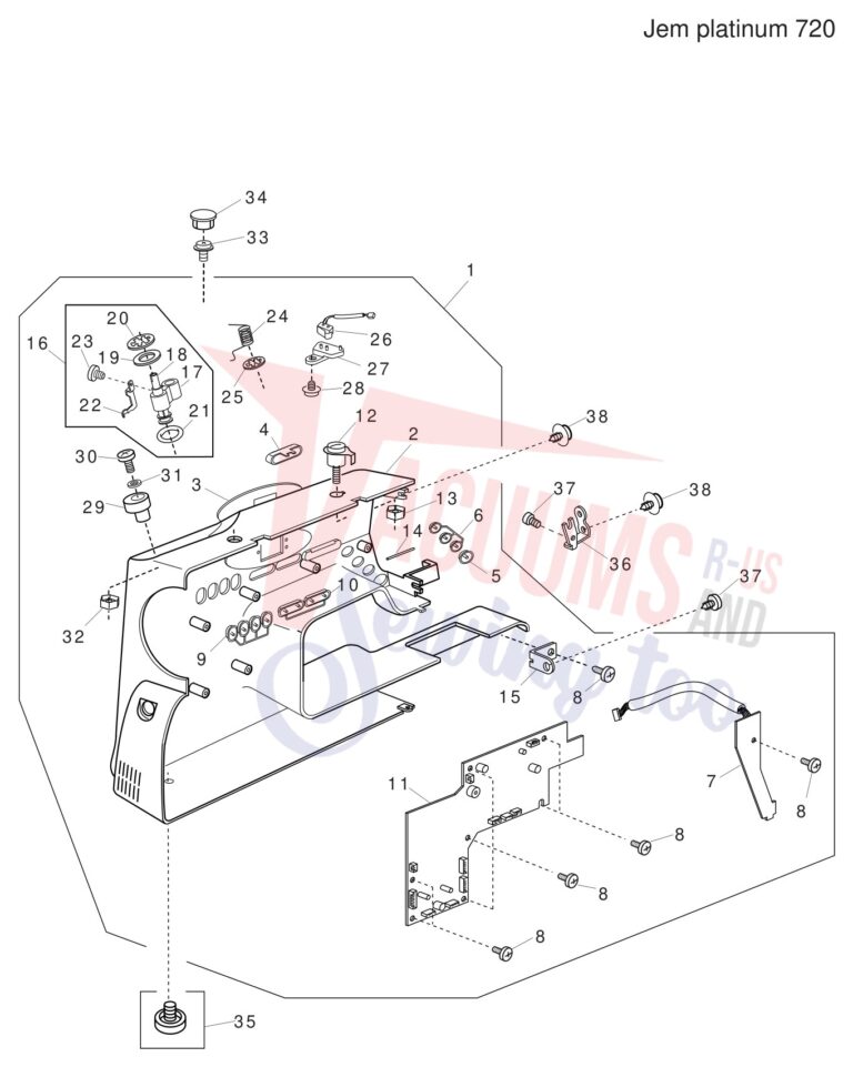 Janome JP720 schematic page 7 preview