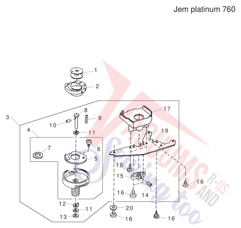 Janome JP760 schematic page 6 preview