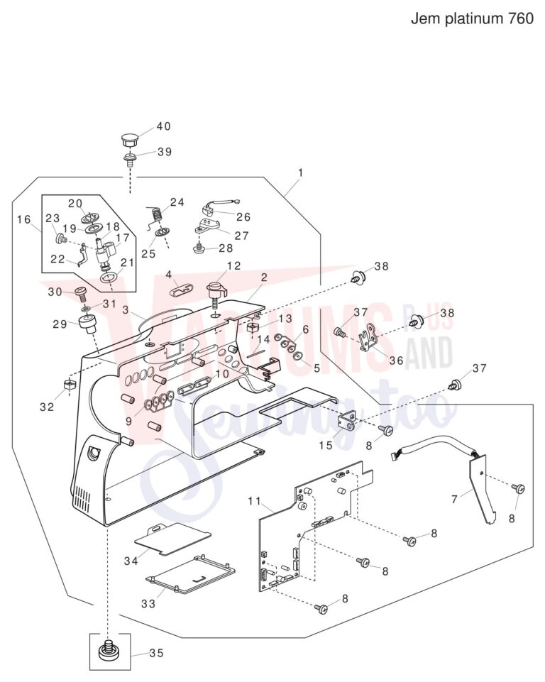 Janome JP760 schematic page 7 preview