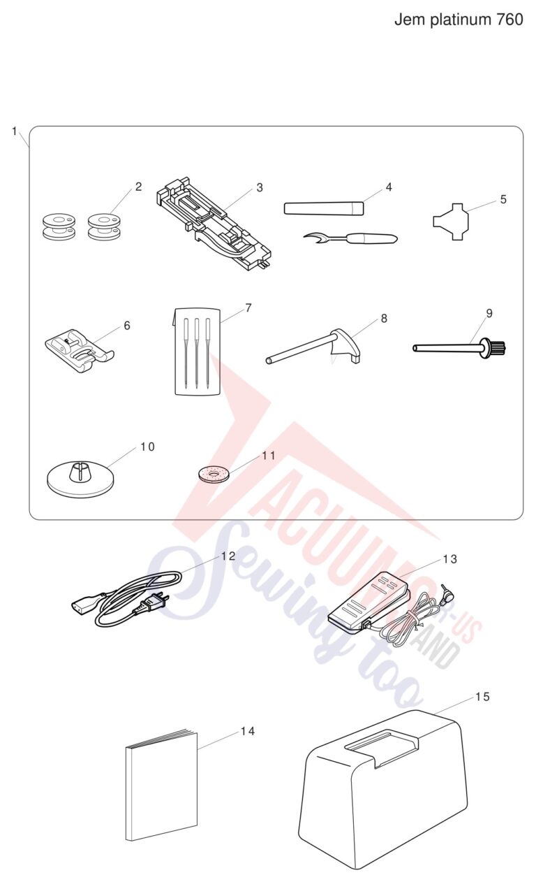 Janome JP760 schematic page 8 preview