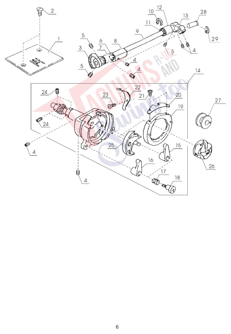 Janome JS1004 schematic page 6 preview