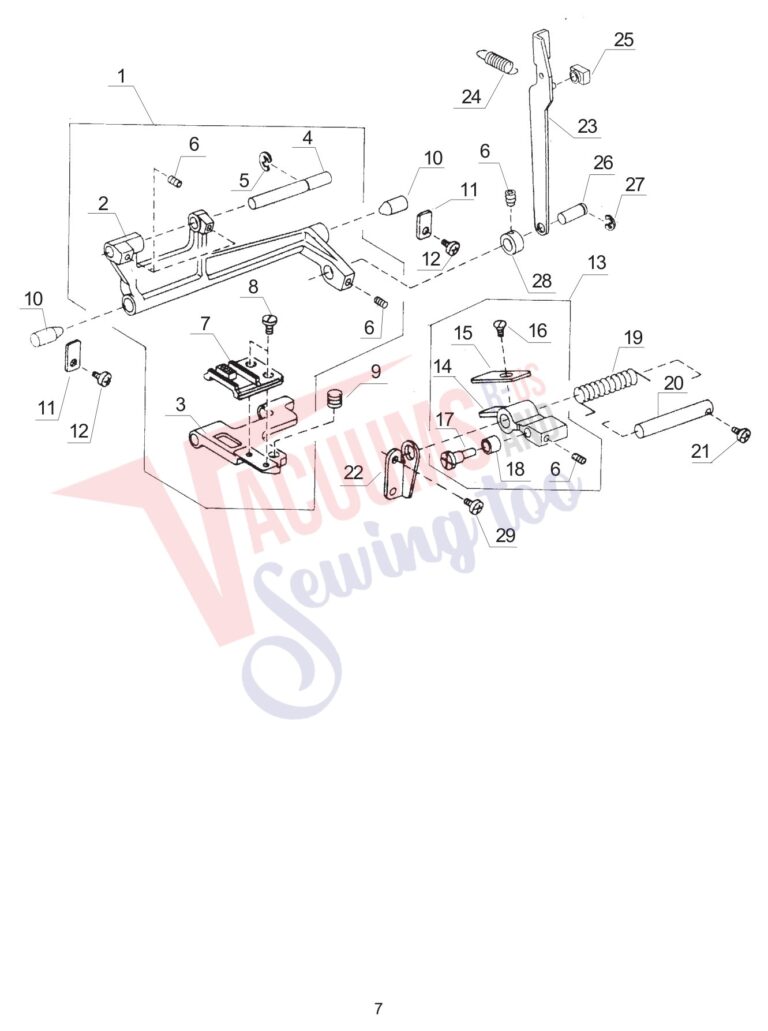 Janome JS1004 schematic page 7 preview