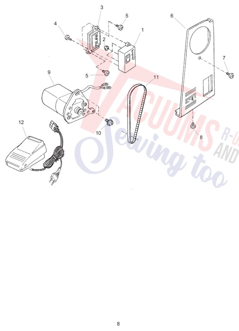Janome JS1004 schematic page 8 preview