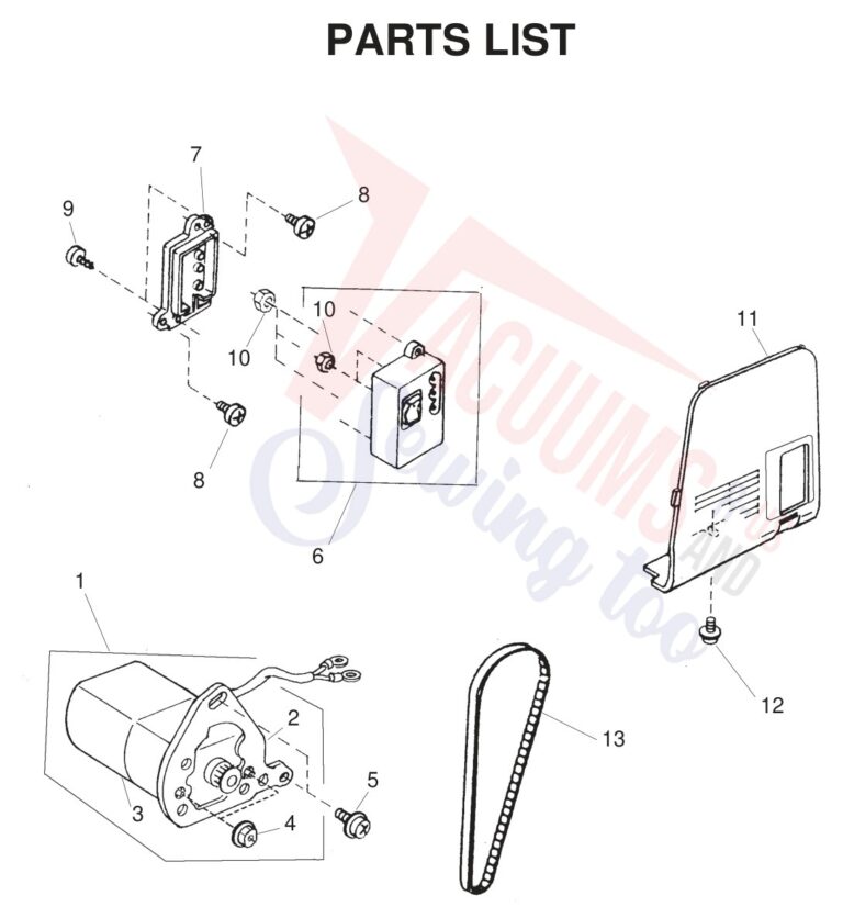 Janome JS1008 schematic page 8 preview