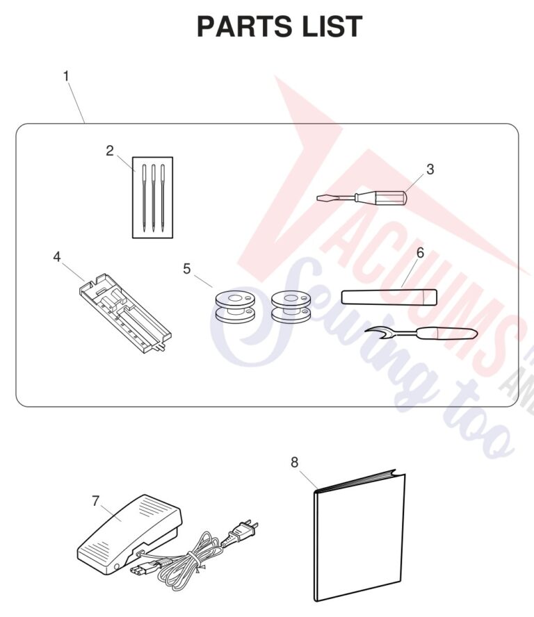 Janome JS1008 schematic page 9 preview