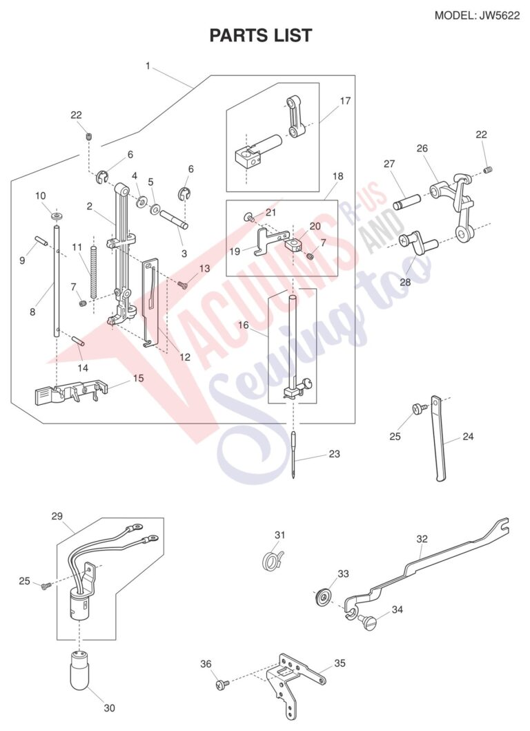 Janome JW5622 schematic page 3 preview