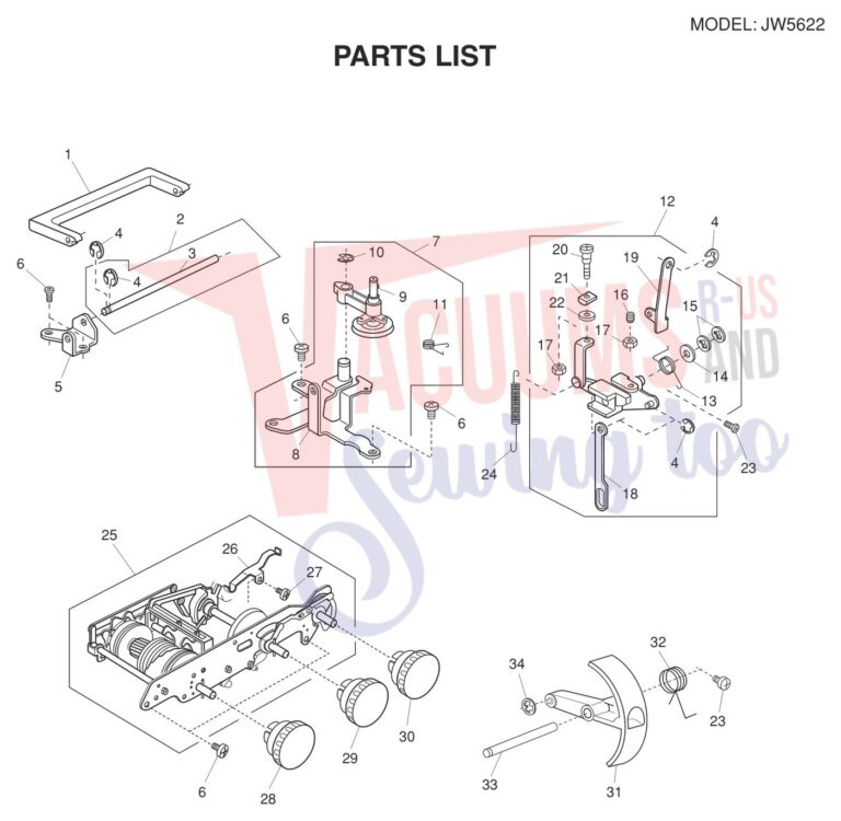 Janome JW5622 schematic page 5 preview