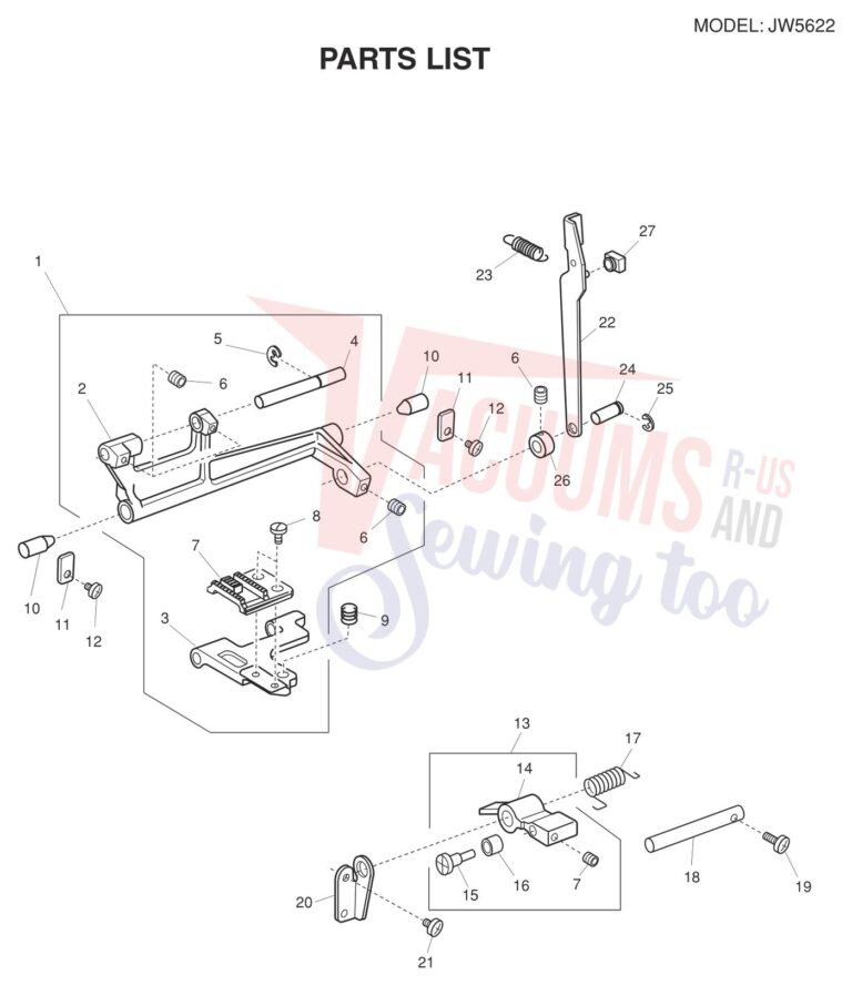 Janome JW5622 schematic page 7 preview