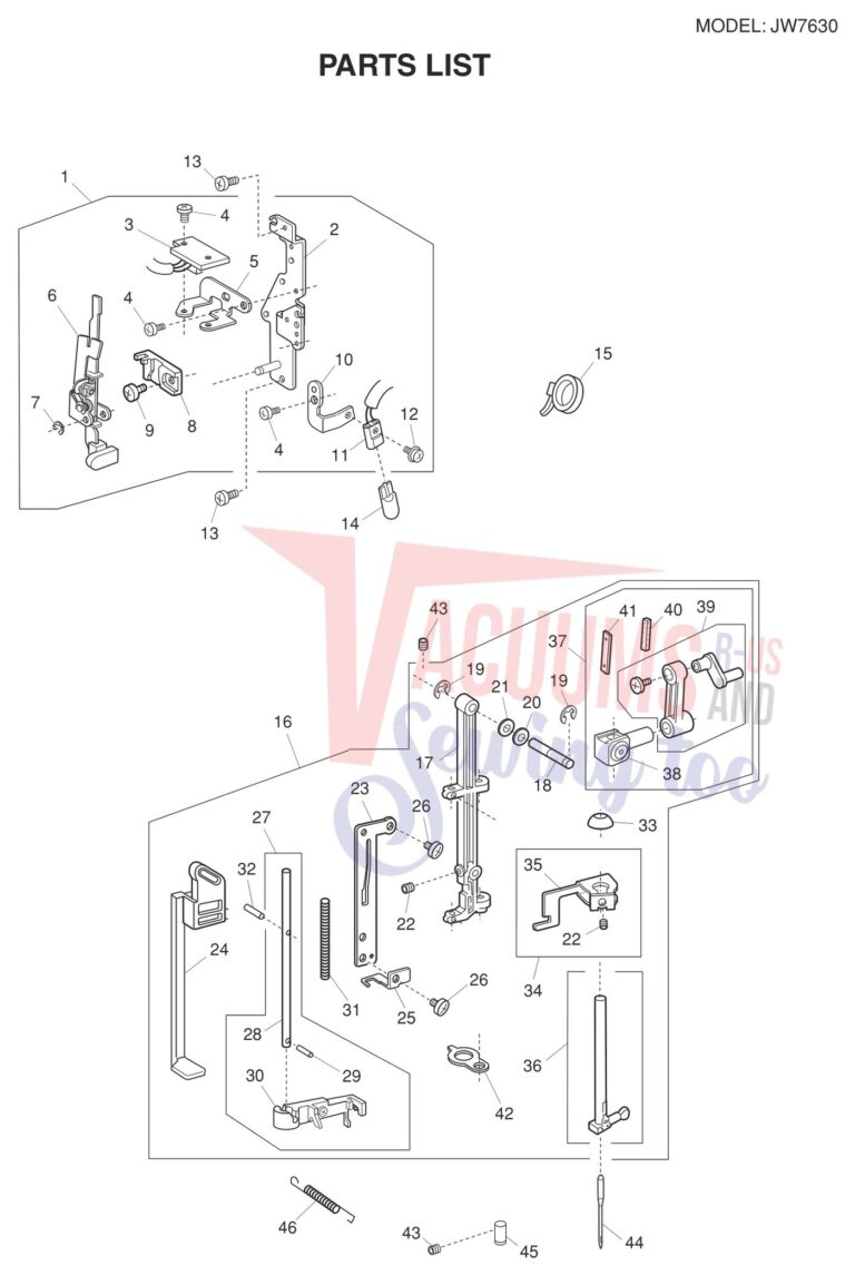 Janome JW7630 schematic page 2 preview