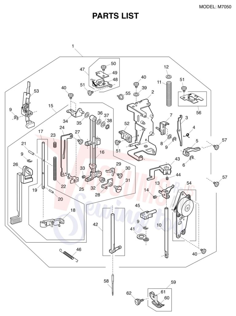 Janome M7050 schematic page 2 preview