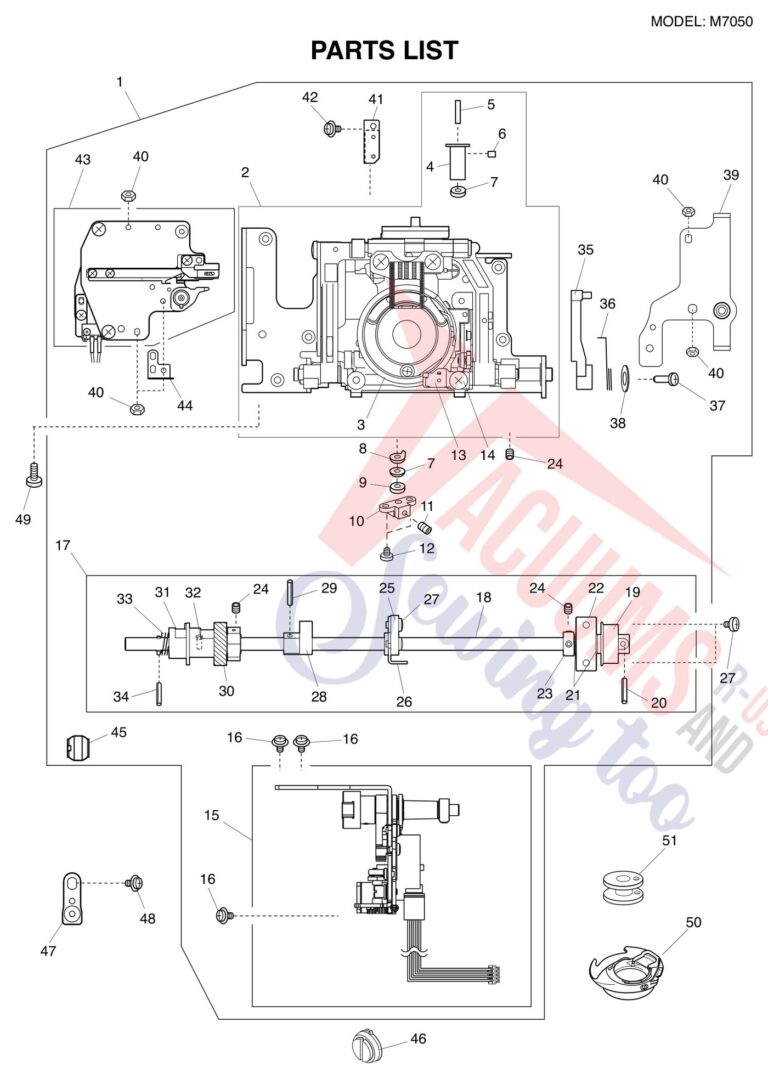 Janome M7050 schematic page 3 preview