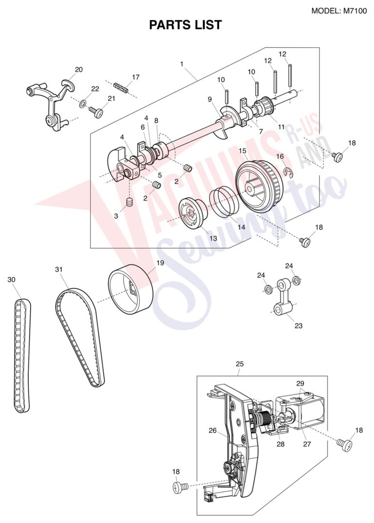Janome M7100 schematic page 1 preview