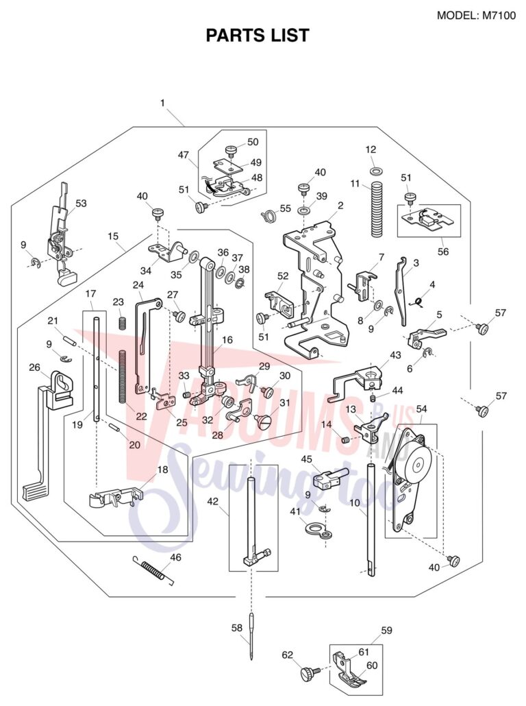 Janome M7100 schematic page 2 preview