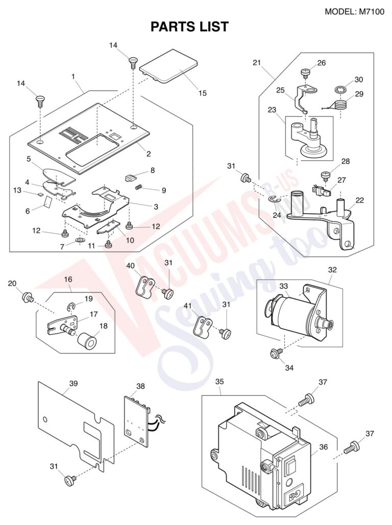 Janome M7100 schematic page 4 preview
