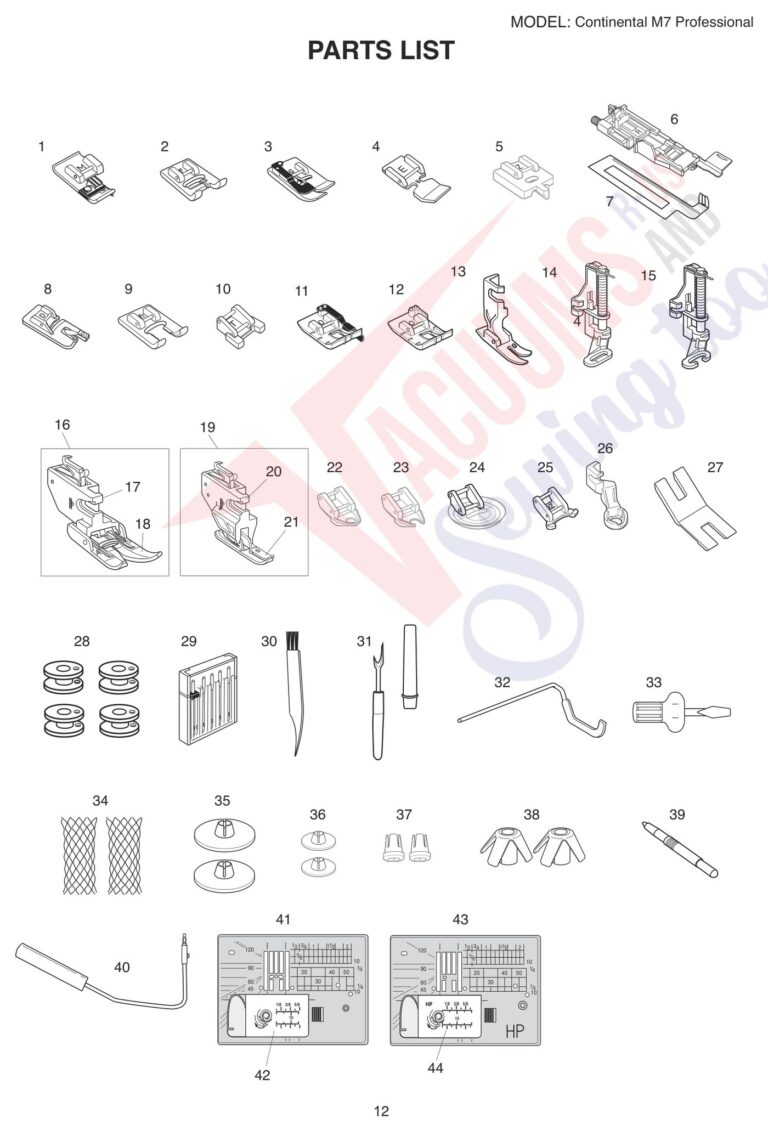 Janome M7 schematic page 4 preview