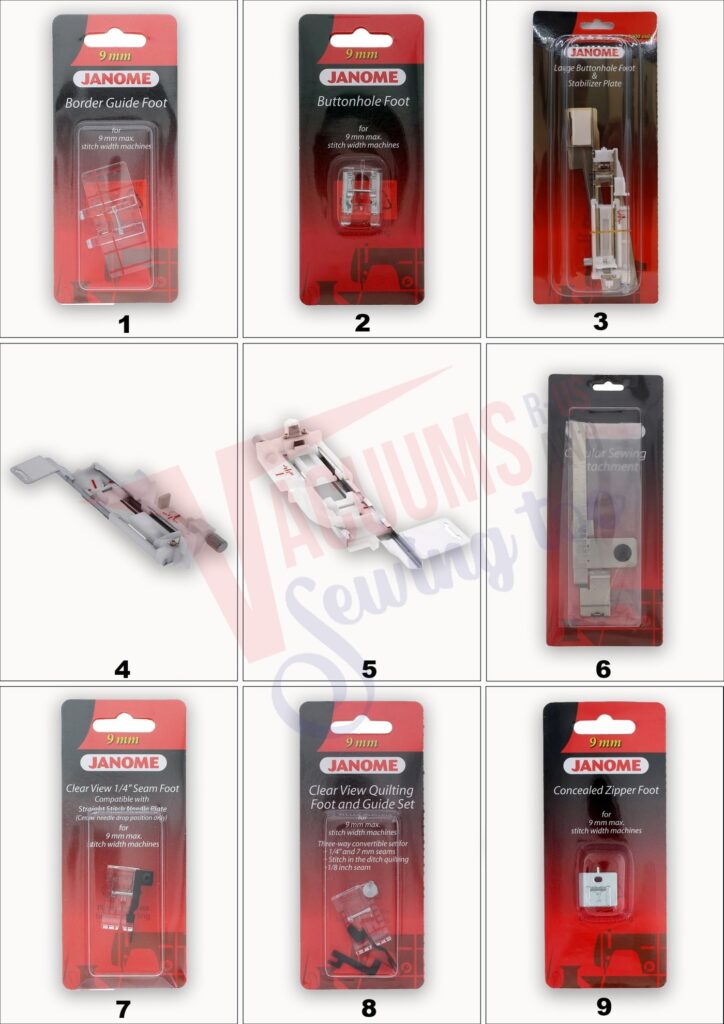Janome M7 exploded schematic diagram (page 8)