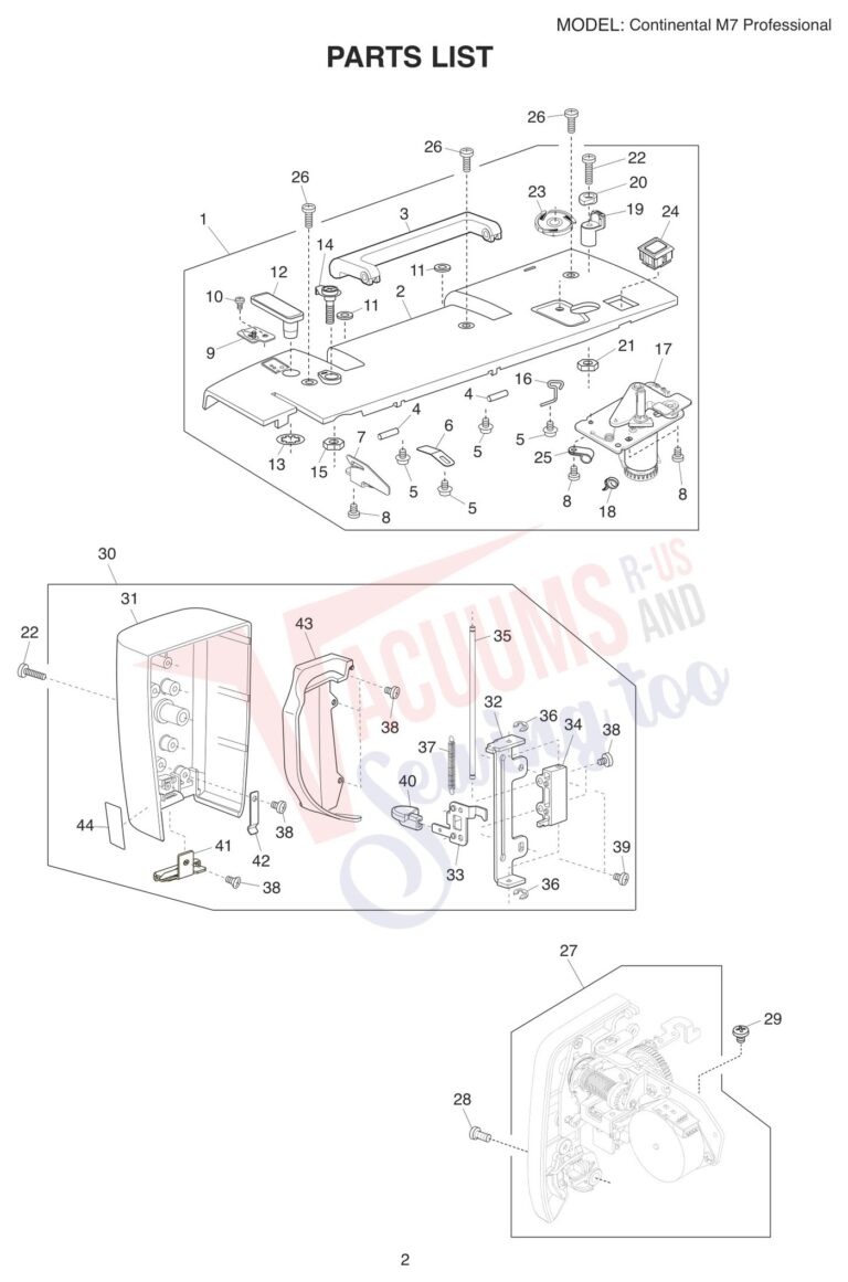 Janome M7 schematic page 10 preview